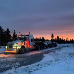 Pacesetter Trucking at Sunset